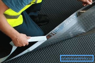 Self-adhesive waterproofing. Self-adhesive waterproofing.