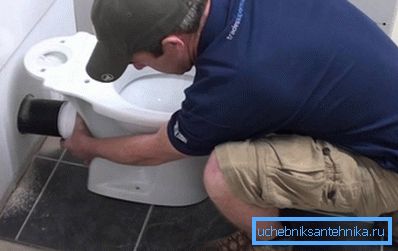 An independent arrangement of the toilet - you can do it