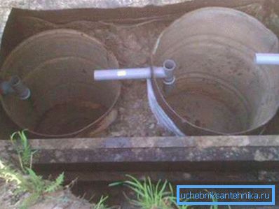 Separator of two barrels Separator of two barrels