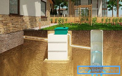 Septic tank in the sewage system of a private house Septic tank in the sewage system of a private house