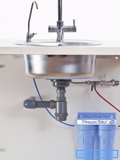 Connection scheme tap to the household filter. Connection scheme tap to the household filter.