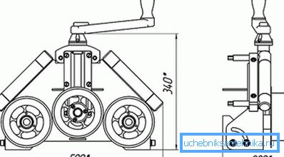 Manual pipe bender Manual pipe bender