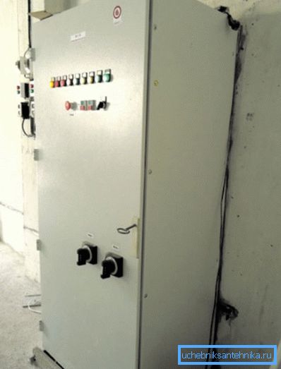 Fire alarm cabinet at an industrial facility Fire alarm cabinet at an industrial facility