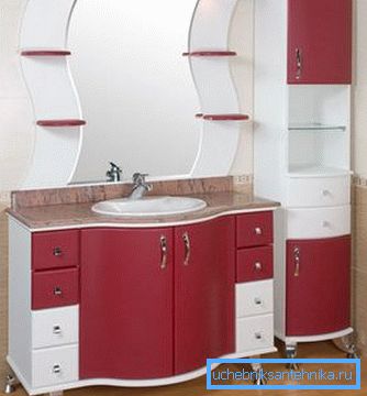 Cabinet with sink for the bathroom. Cabinet with sink for the bathroom.