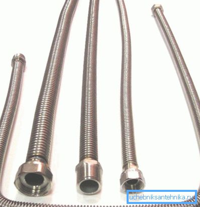 Hoses for the supply of water to the tank Hoses for the supply of water to the tank