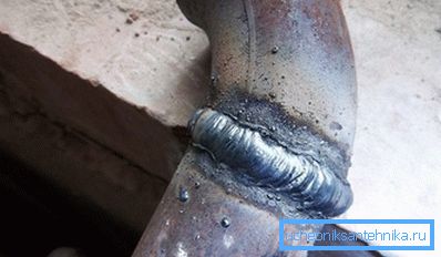 Electric welding seam Electric welding seam