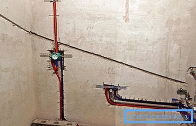Shtroblenie walls and pipeline installation