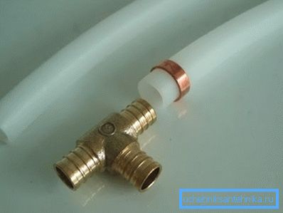 The union for the pipeline from the sewed polyethylene. The union for the pipeline from the sewed polyethylene.