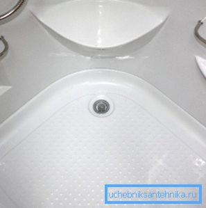 Seat in the shower box
