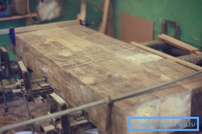 Wooden beams glued together Wooden beams glued together