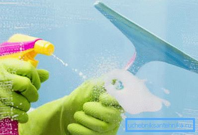 Scraper for removing stains from the glass surface Scraper for removing stains from the glass surface