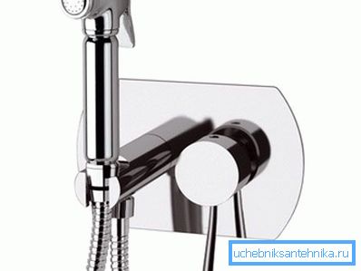 Hidden hygienic shower occupies a minimum of space, this factor is fundamental in urban bathrooms, the area of which is sharply limited Hidden hygienic shower occupies a minimum of space, this factor is fundamental in urban bathrooms, the area of which is sharply limited