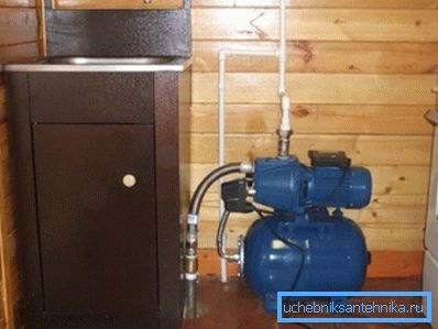 A well-needle can be installed directly in the house. A well-needle can be installed directly in the house.