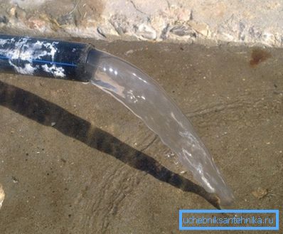 Discharge water should be taken as far as possible. Discharge water should be taken as far as possible.