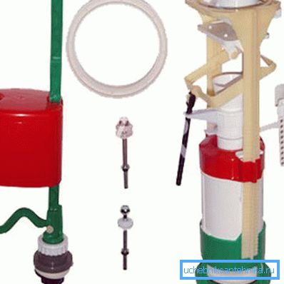 Drain fitting tank with two buttons Drain fitting tank with two buttons