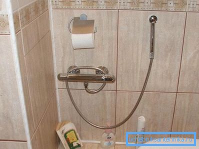 Faucet without spout. Faucet without spout.