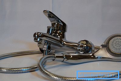 Shower faucet. A photo