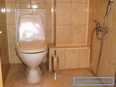 Mixer with hygienic shower for bidet in separate bathroom Mixer with hygienic shower for bidet in separate bathroom