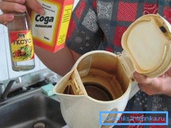 Soda and vinegar - effective means of combating blockages Soda and vinegar - effective means of combating blockages