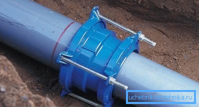 Connecting a sewer pipe using products of this type is considered mandatory when creating highways Connecting a sewer pipe using products of this type is considered mandatory when creating highways