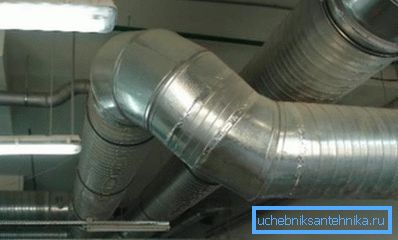 Agree, such metal pipes are acceptable in industrial areas, but they are unlikely to fit into the interior of a dwelling. Agree, such metal pipes are acceptable in industrial areas, but they are unlikely to fit into the interior of a dwelling.