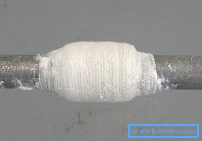 Salt bandage from ordinary gauze Salt bandage from ordinary gauze