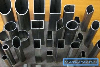 Range of metal profiles