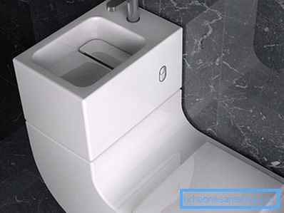Joint set of sink and toilet Joint set of sink and toilet
