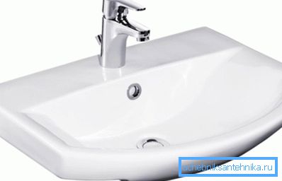 Modern faience sink model