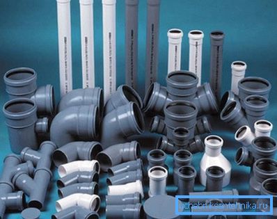 Modern components for the installation of home sewage. Modern components for the installation of home sewage.