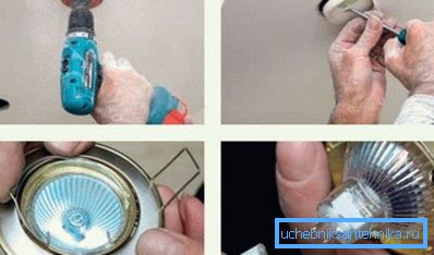 Creating holes with a cordless screwdriver Creating holes with a cordless screwdriver