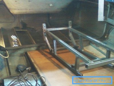 Creation of auxiliary elements or frames for subsequent plating or fixing panels on them