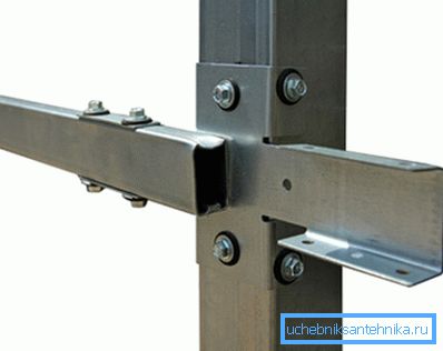 Special bracket for fixing the logs to a vertical support. Special bracket for fixing the logs to a vertical support.