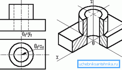 The right is an isometric view of the part. The right is an isometric view of the part.