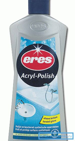 Means for restoring acrylic pallets and baths Means for restoring acrylic pallets and baths