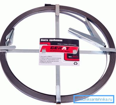 Steel tape for pipe cleaning Steel tape for pipe cleaning