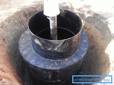 Steel caisson planted on the casing. Steel caisson planted on the casing.