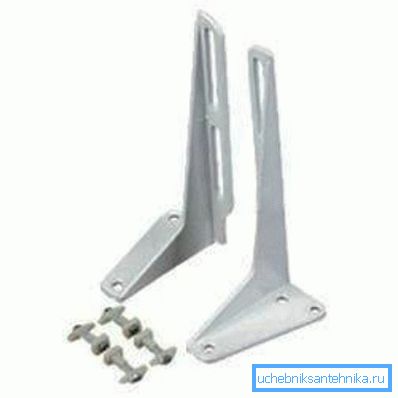 Steel brackets for the sink - 35 cm standard length Steel brackets for the sink - 35 cm standard length