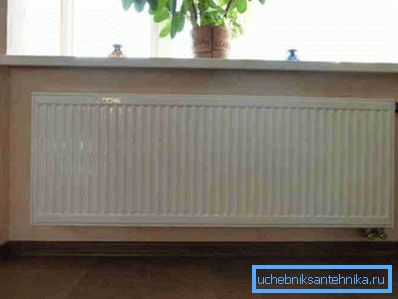 Steel radiators of panel type with bottom connection Steel radiators of panel type with bottom connection