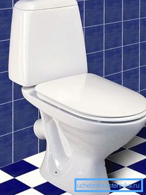 Standard toilet with horizontal release Standard toilet with horizontal release