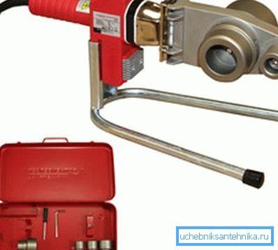 Standard gun for welding polypropylene pipes with nozzles Standard gun for welding polypropylene pipes with nozzles