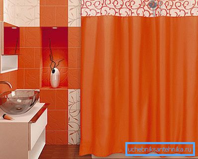Try to choose a suitable color in accordance with the interior of the bathroom.