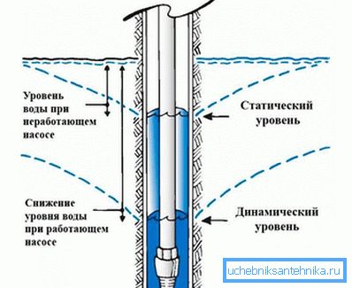 Static and dynamic water level