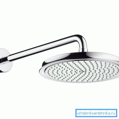 Stationary shower on the bracket Stationary shower on the bracket