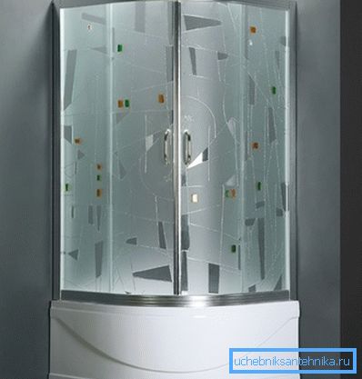 Glass doors with a pattern Glass doors with a pattern