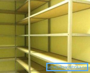 Racks from profiles 40 × 40 mm