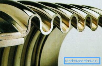 The bellows walls are corrugated, thanks to which it is easily extended when the core is heated.