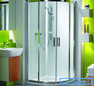 Stylish interior of a shower room in a private house Stylish interior of a shower room in a private house
