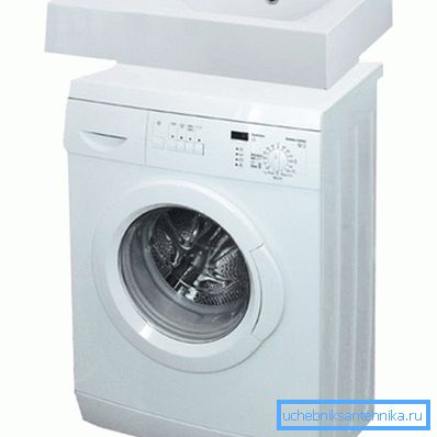 Washing machine with sink