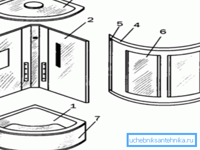 Cabin structure with integrated shower Cabin structure with integrated shower